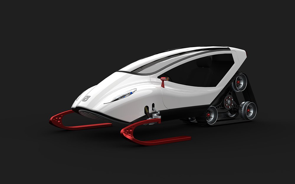 Snow Crawler - the concept of a snowmobile