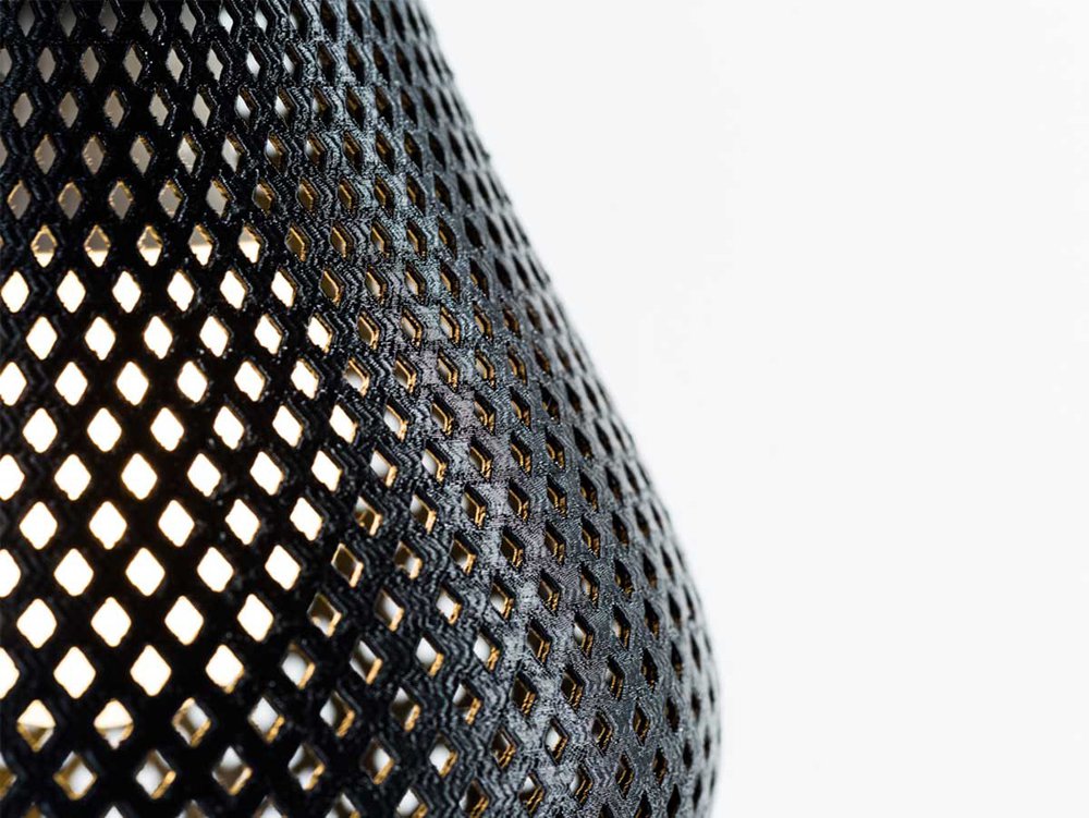 The Rumbles - a collection of pendant lamps printed on a 3D printer