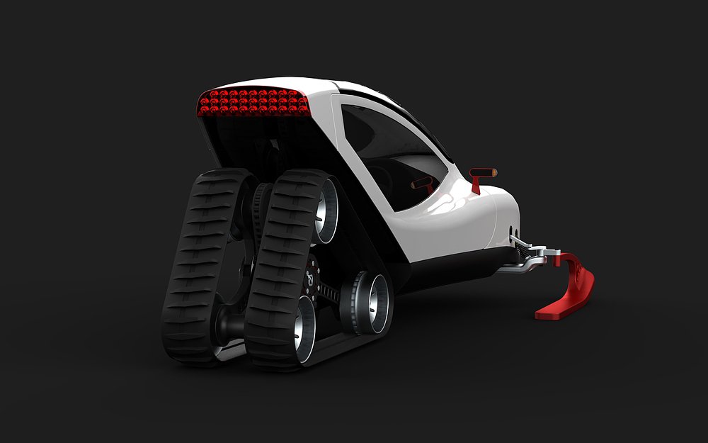 Snow Crawler - the concept of a snowmobile