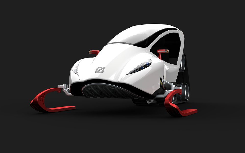 Snow Crawler - the concept of a snowmobile