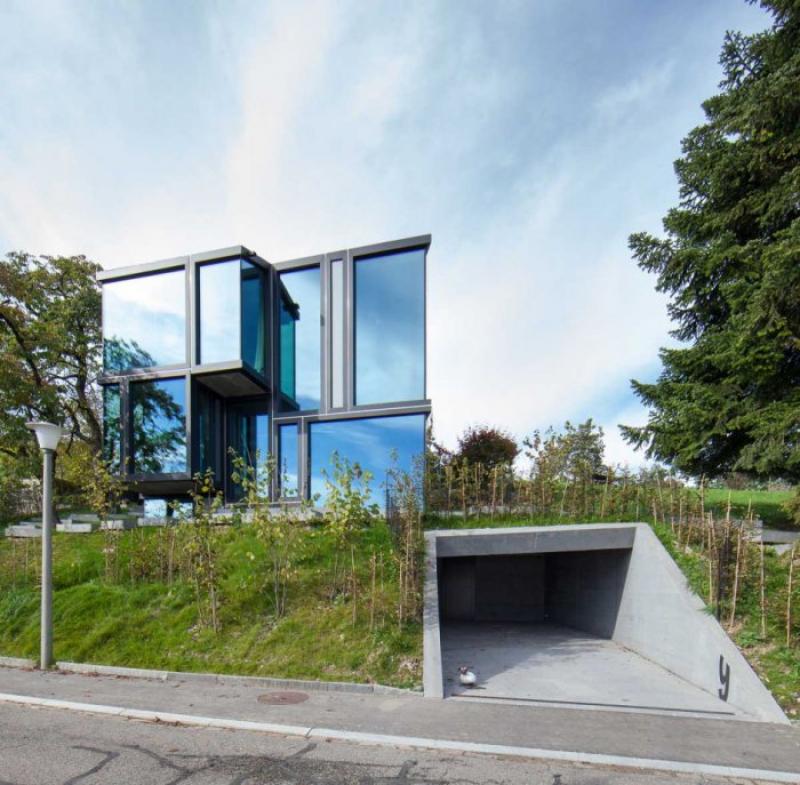 House on a steep slope