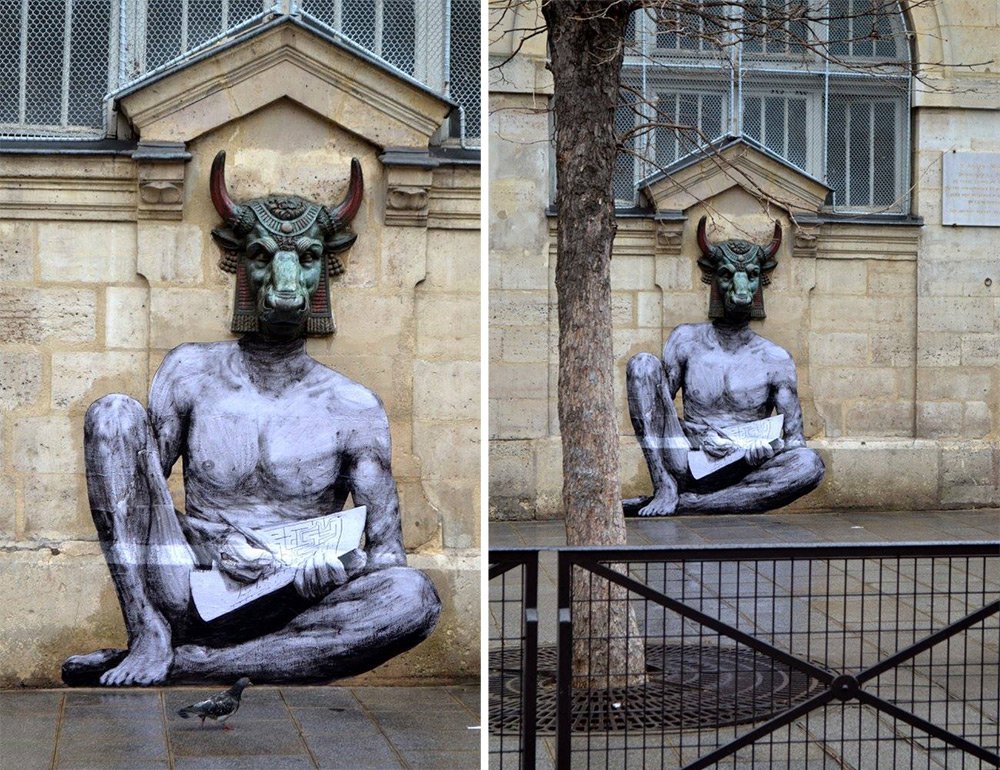 New street pranks Levalet