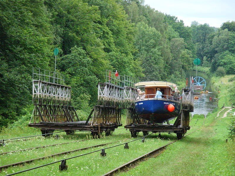 Rail track lift in Poland