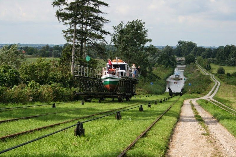 Rail track lift in Poland