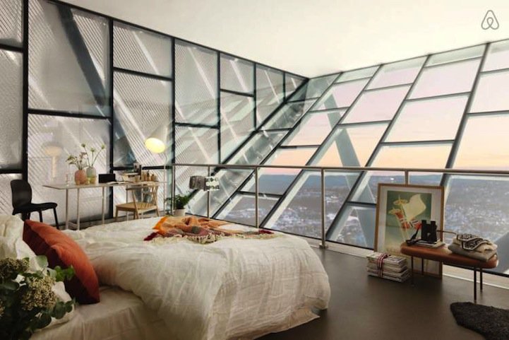 An amazing penthouse on a ski jumping-off