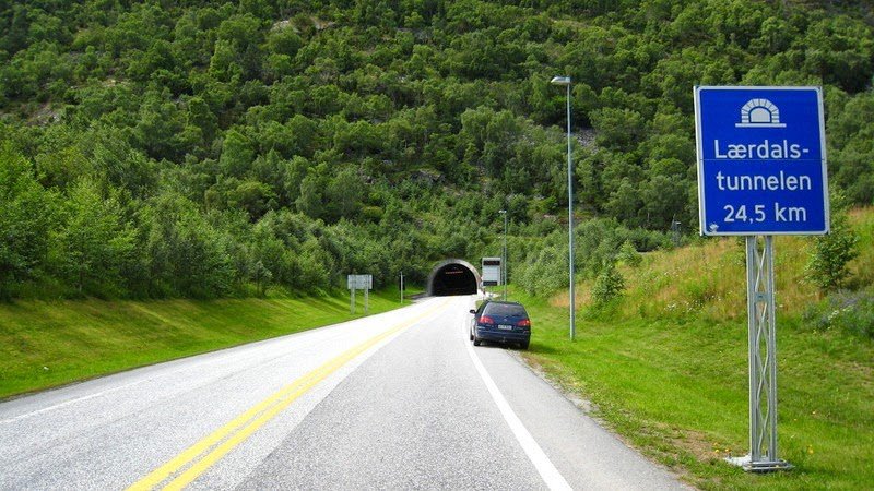 Lerdal tunnel is the longest automobile tunnel in the world