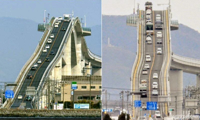 Eshima Ohashi Bridge - самый большой японский мост с жесткой конструкцией