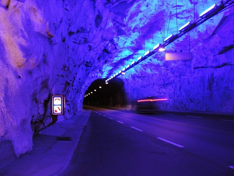 Lerdal tunnel is the longest automobile tunnel in the world