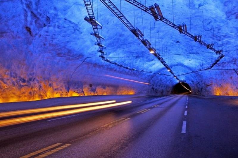 Lerdal tunnel is the longest automobile tunnel in the world