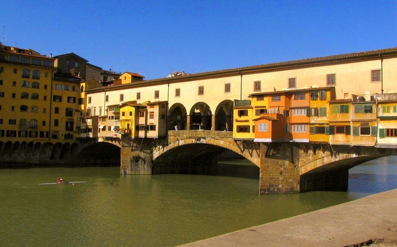 Ponte Vecchio - the medieval bridge of shops