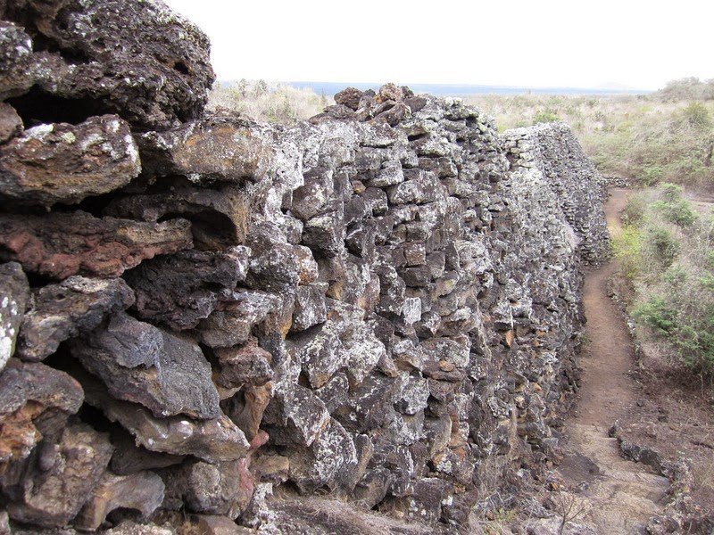 The Wall of Tears in the Galapagos Islands