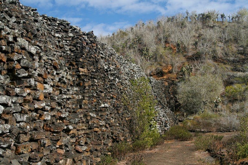 The Wall of Tears in the Galapagos Islands