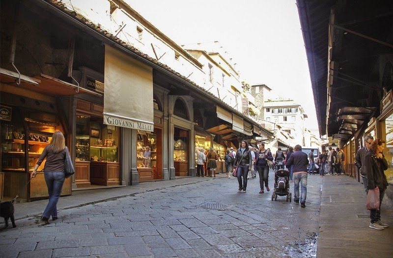 Ponte Vecchio - the medieval bridge of shops