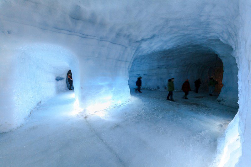 The world's largest man-made ice tunnel