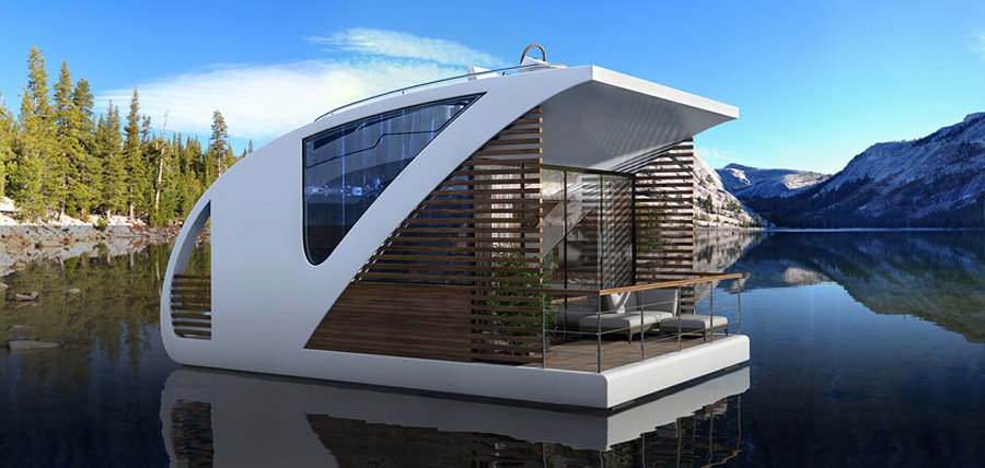 Floating hotel-catamaran