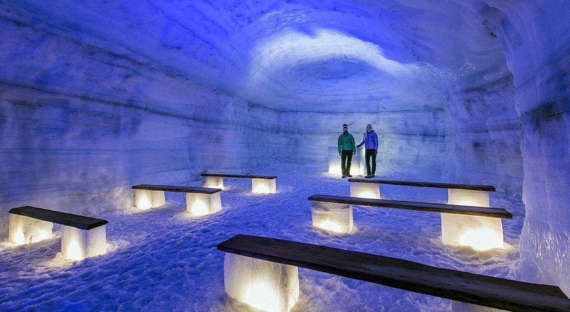 The world's largest man-made ice tunnel