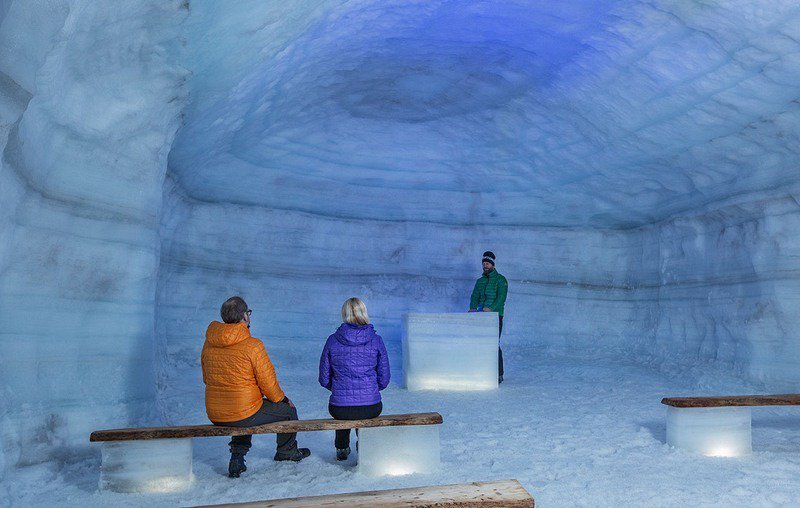 The world's largest man-made ice tunnel