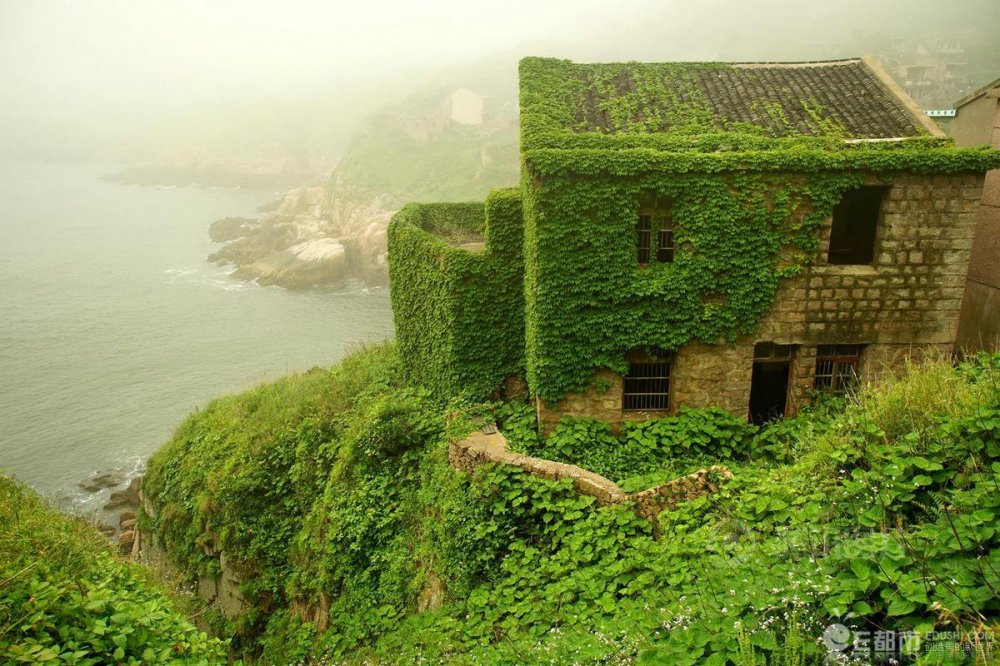 Abandoned village, absorbed by nature