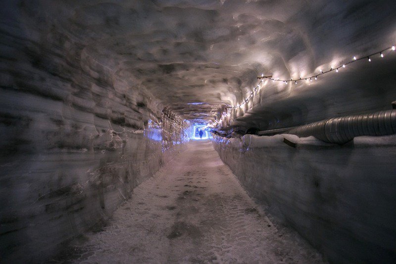 The world's largest man-made ice tunnel