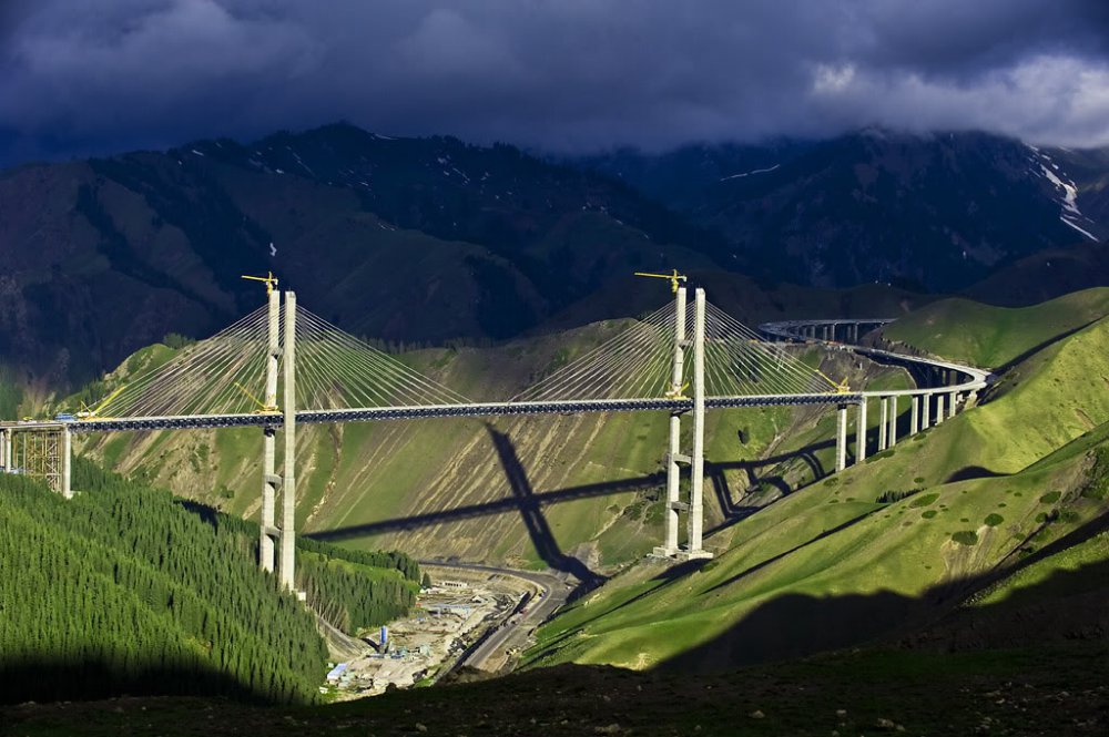 China's concrete meters, building sites of China