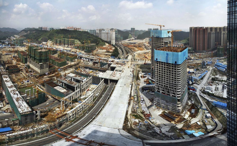 China's concrete monitors, China's construction site