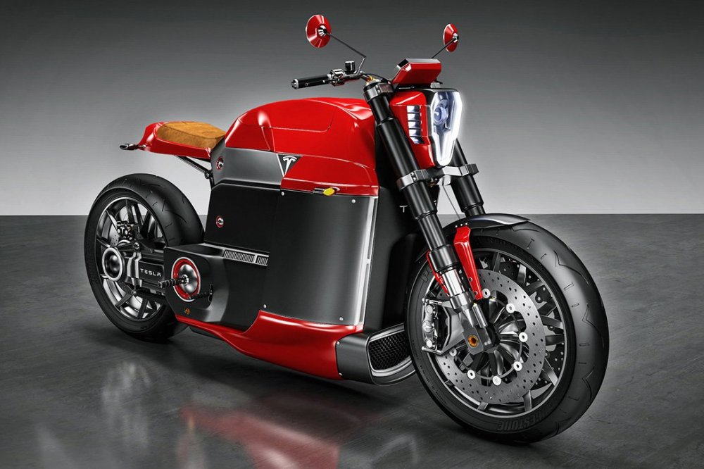Электрический мотоцикл Tesla Motor M