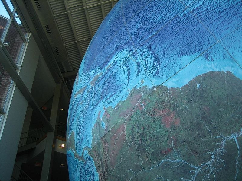 Earth is the world's largest rotating globe
