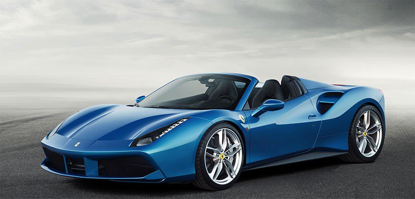 Convertible Ferrari 488 Spider: a month before the premiere