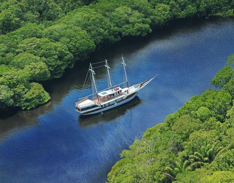 Anaviljanas Archipelago is a unique place in the delta of the Rio Negro