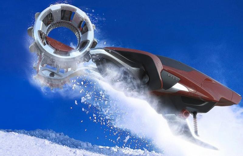 The concept of high-speed snowmobile