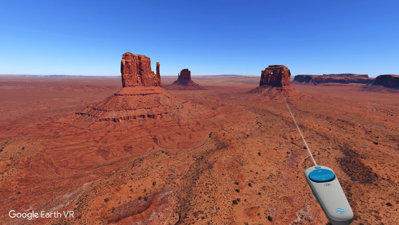 Virtual walks with Google Earth VR