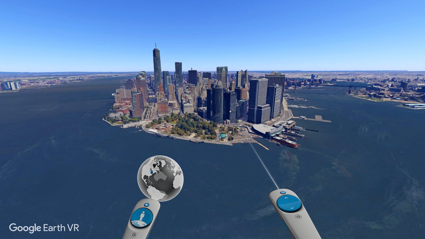 Virtual walks with Google Earth VR