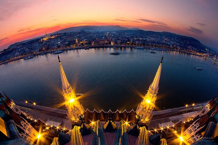 Budapest: sunrises ... sunsets ...