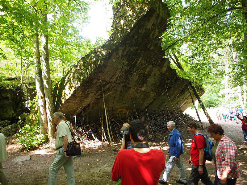 Wolfsschanze - wolf's lair in the forests of Poland