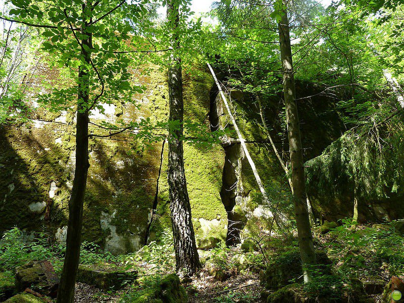 Wolfsschanze - wolf's lair in the forests of Poland