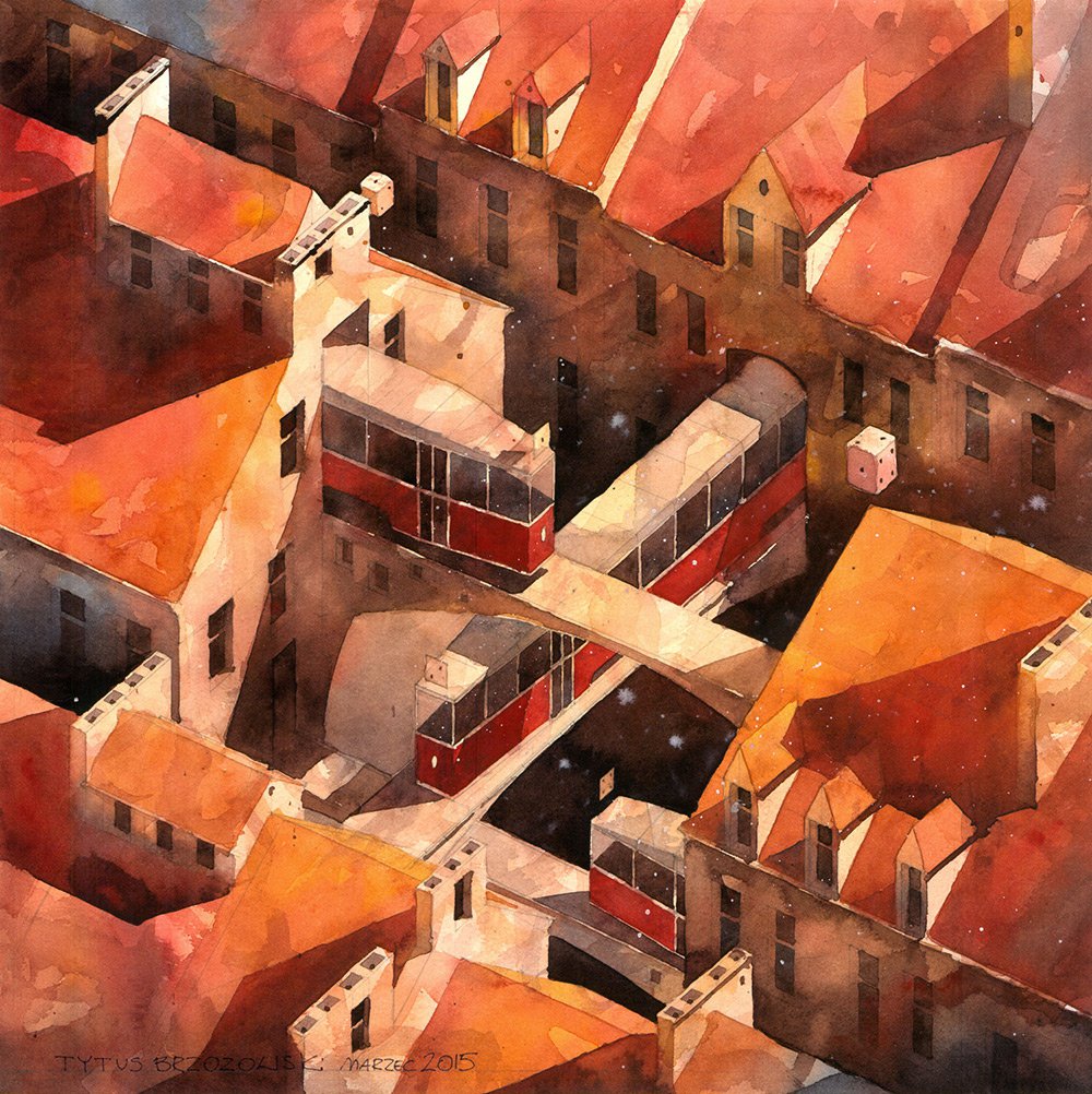 Fabulous Watercolor Architecture of Warsaw