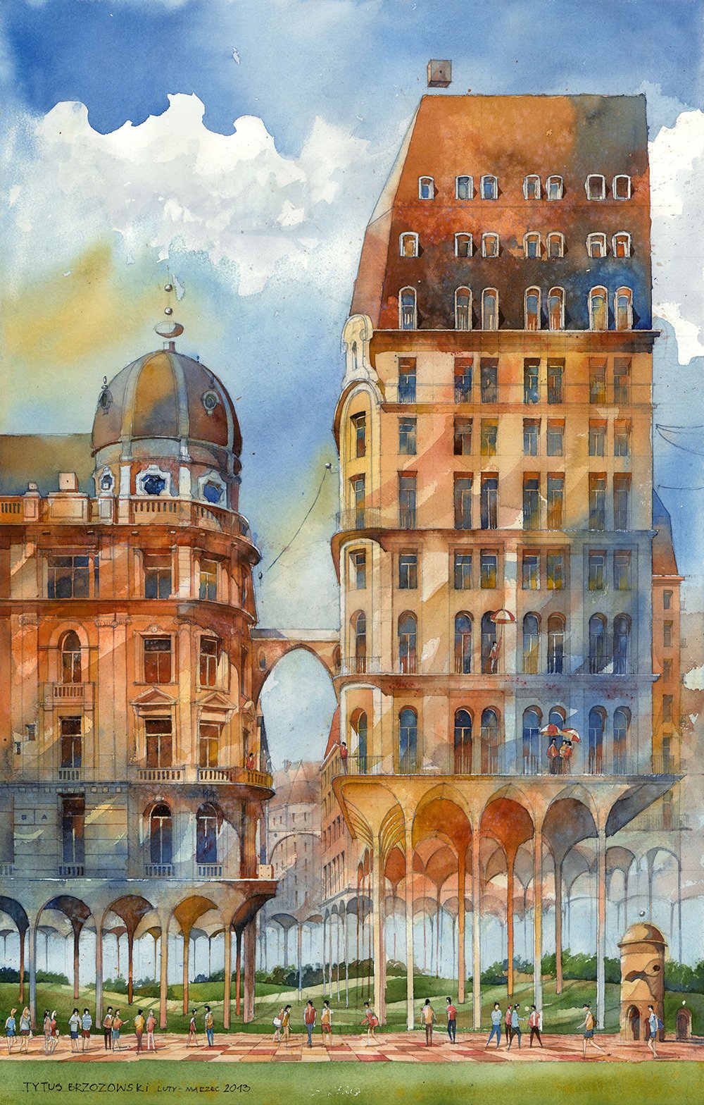 Fabulous Watercolor Architecture of Warsaw