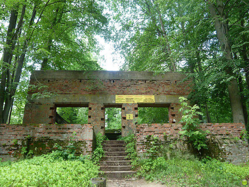 Wolfsschanze - wolf's lair in the forests of Poland