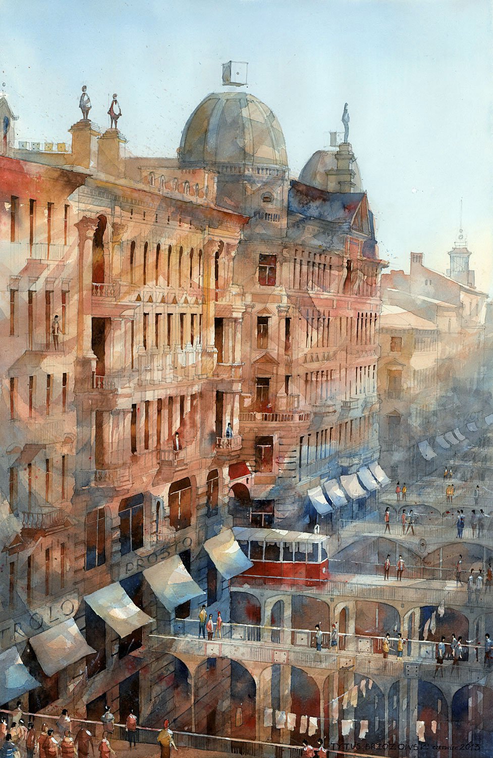 Fabulous Watercolor Architecture of Warsaw