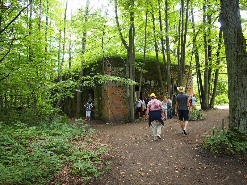 Wolfsschanze - wolf's lair in the forests of Poland