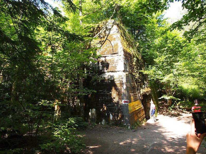 Wolfsschanze - wolf's lair in the forests of Poland