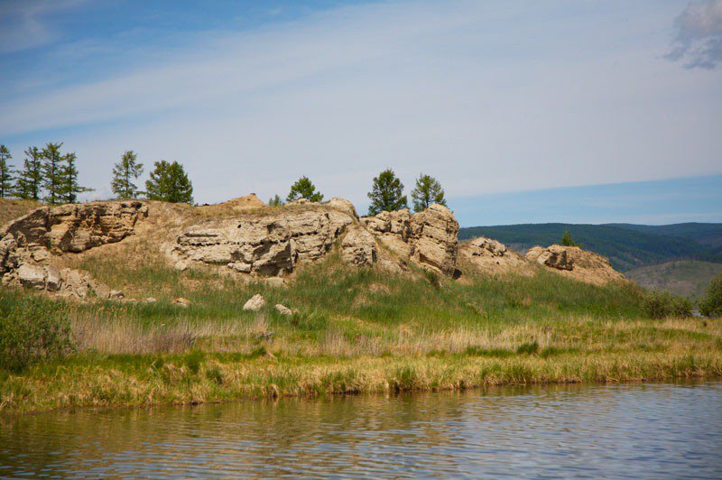 Ancient fortress in the middle of the lake