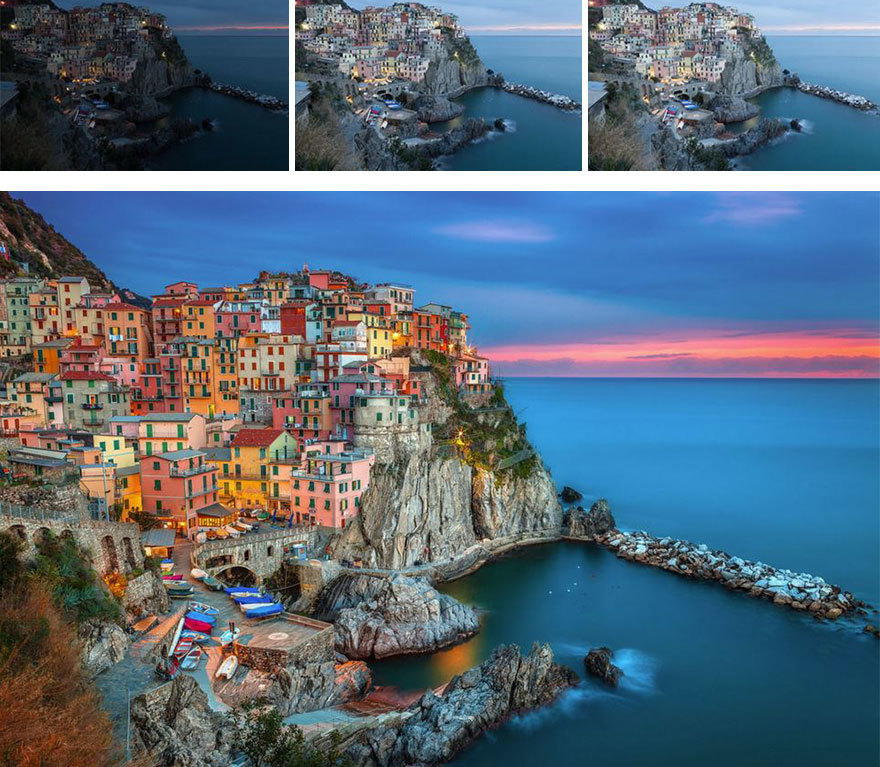 13 photos of how the famous places look before and after processing in Photoshop