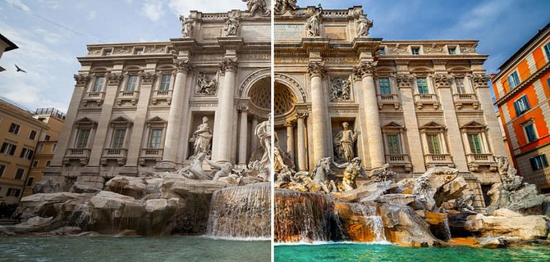 13 photos of how the famous places look before and after processing in Photoshop