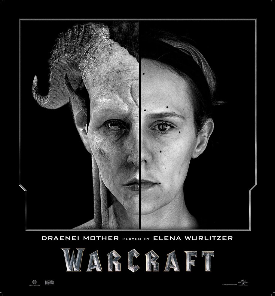 Актеры фильма Warcraft до и после цифровой обработки