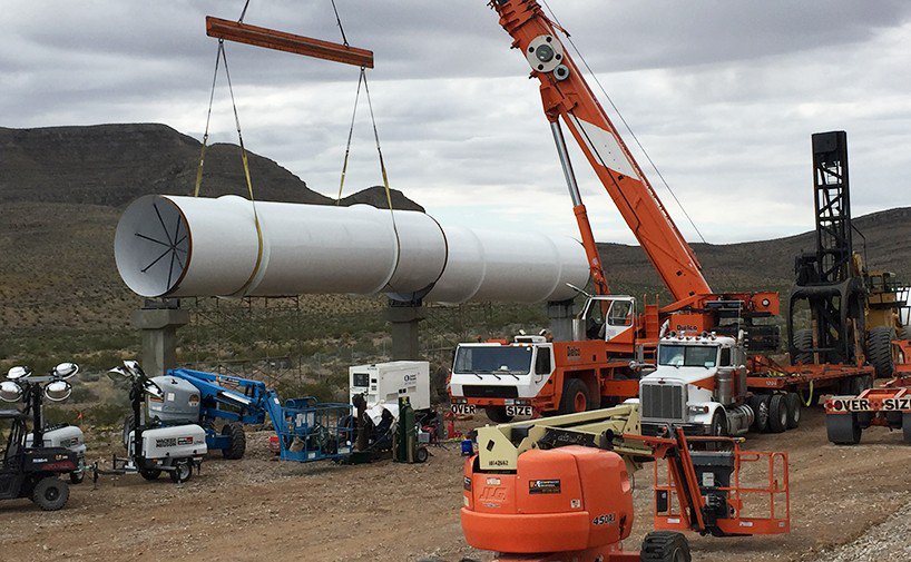The first Hyperloop test