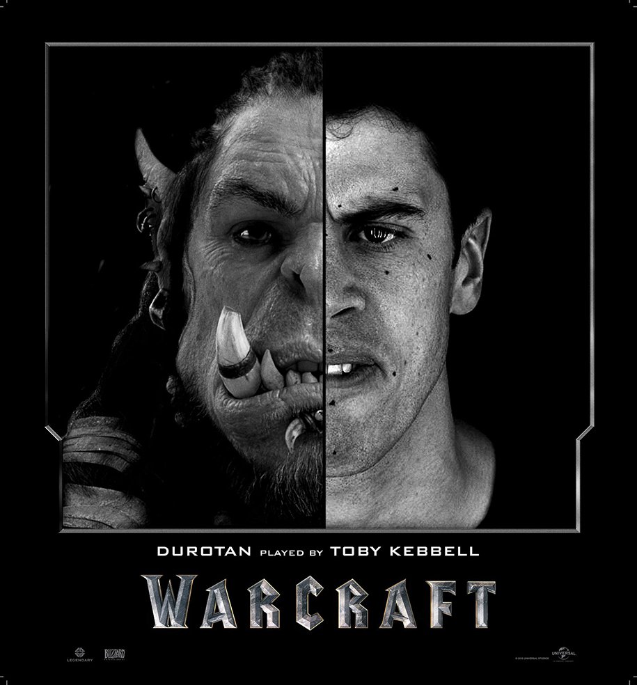 Актеры фильма Warcraft до и после цифровой обработки