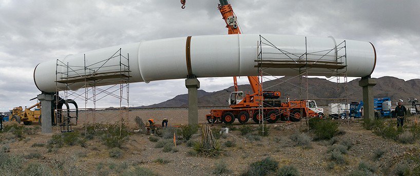 The first Hyperloop test