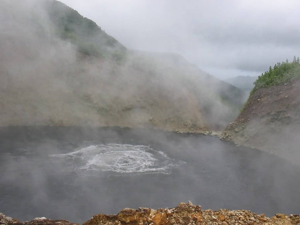 Boiling lake in Dominica
