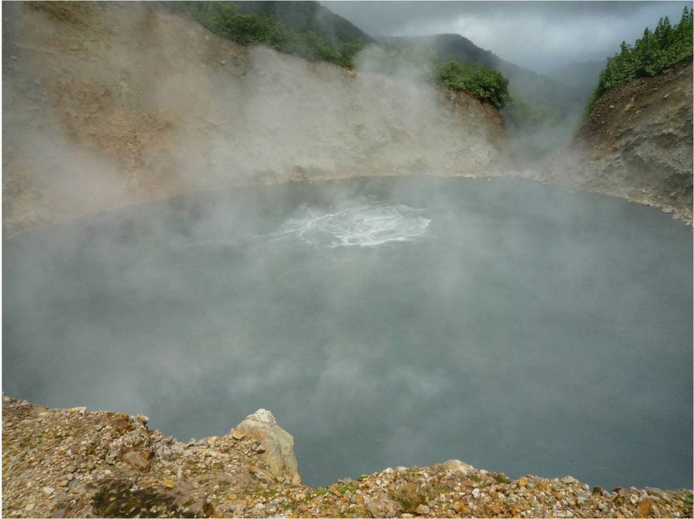 Boiling lake in Dominica 